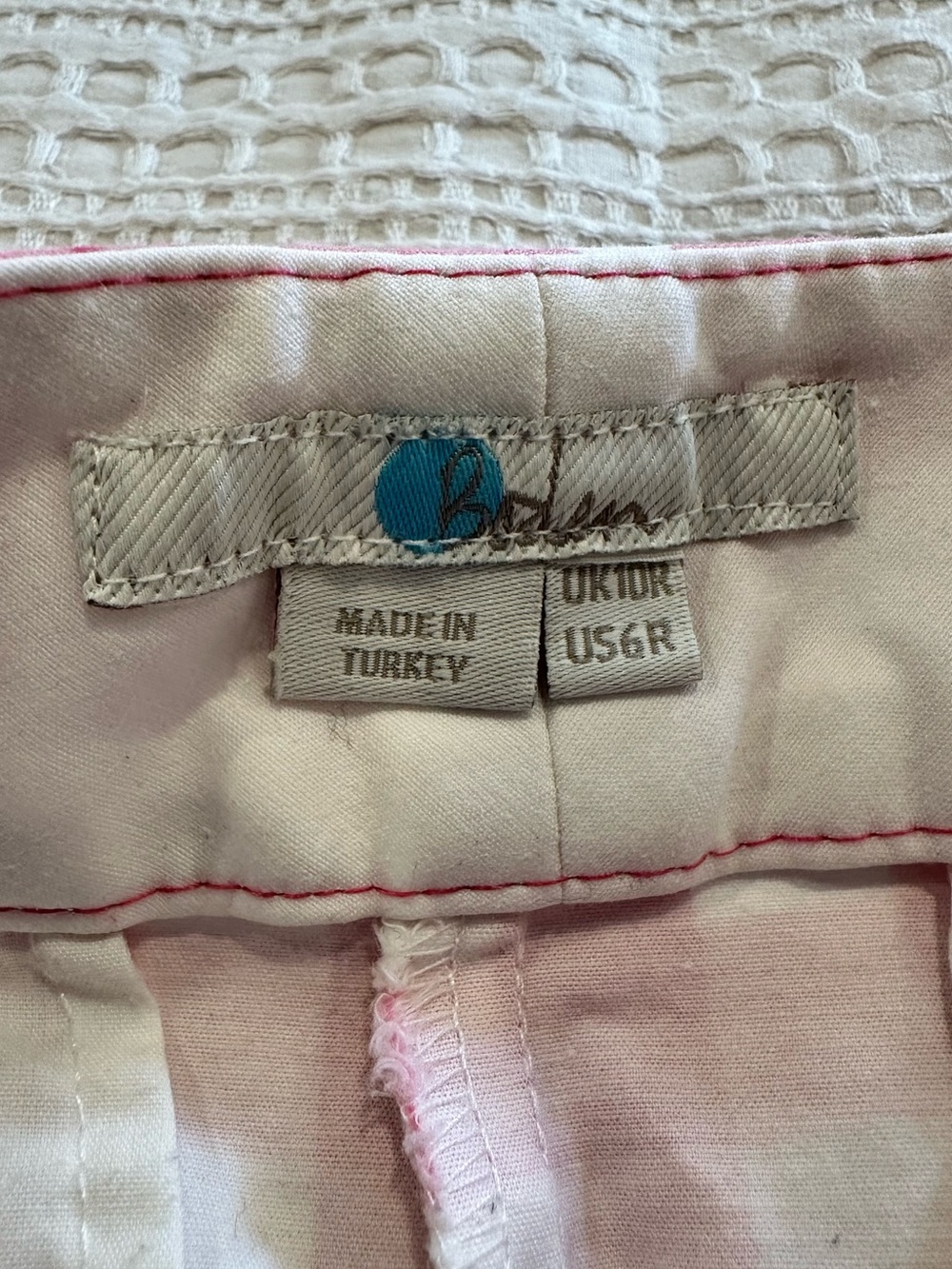 Boden Women’s Bright Pink Gingham Checkered Trouser Mid Rise Ankle Pants Size 6 - Picture 5 of 13